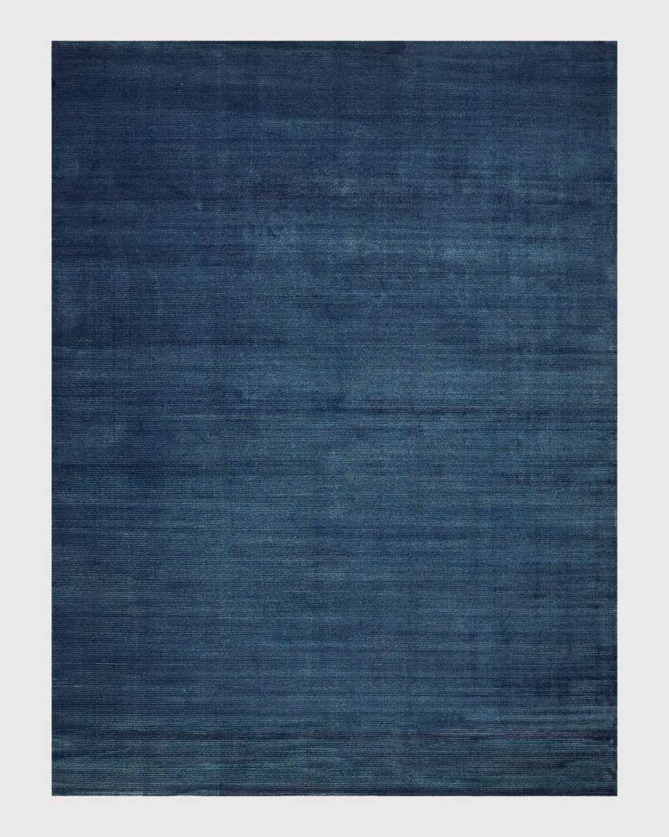 Pavia Hand-Loomed Navy Rug, 4' x 6'